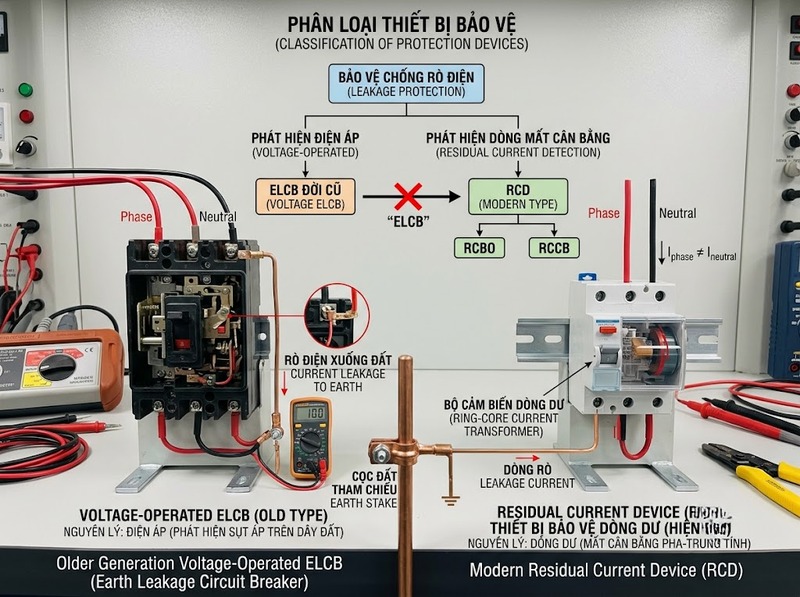ELCB có phải là một loại RCD không?